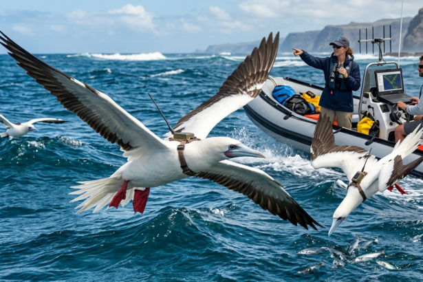 high tech tags track boobies sea