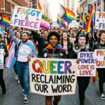 lgbtq activists reclaim slurs protest