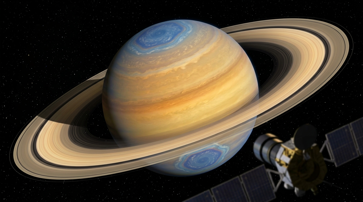 saturn hexagon astronomers spot second