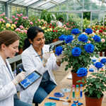 scientists engineer roses blue hue
