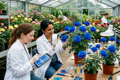 scientists engineer roses blue hue