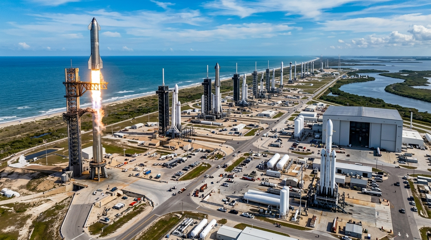 spacex spaceport thousands launches plans