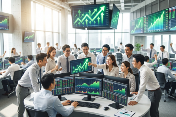 asian shares rise inflation fears ease