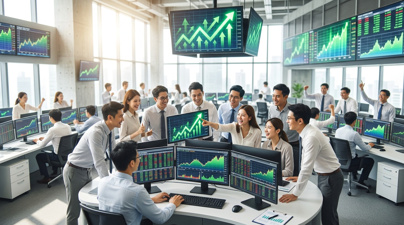 asian shares rise inflation fears ease