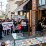 bakery protests ice with cookies