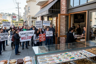 bakery protests ice with cookies