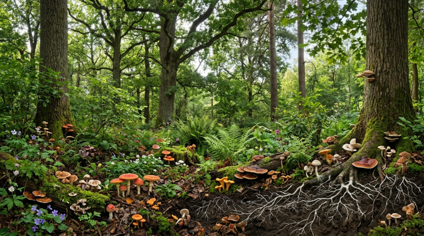 canopy fungi forest plant diversity