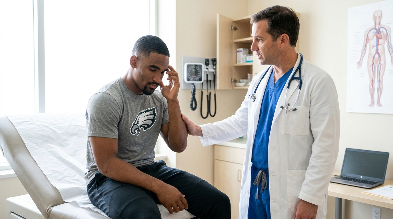 eagles quarterback jalen hurts blood clots