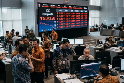 indonesia stock index hits low